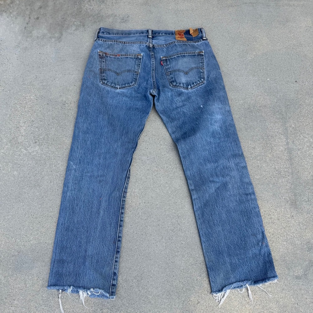 Levi's 501 Men Jeans Blue Straight Leg 33x34